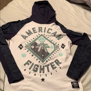 men’s American fighter long sleeve shirt